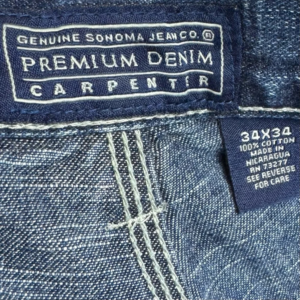 vintage 90s Sonoma men’s carpenter jeans 34 waist baggy utility cargo slouchy